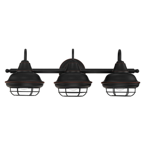 Designers Impressions Charleston Series 3 Light Wall Sconce / Bathroom Fixture: 10012