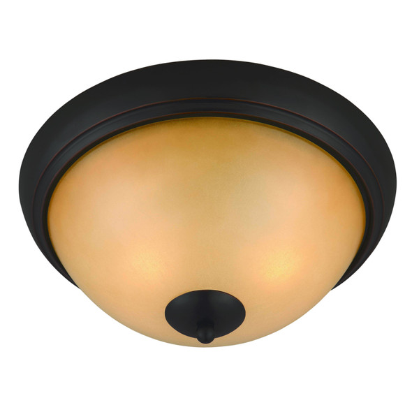Oil Rubbed Bronze Flush Mount Ceiling Light Fixture : 16-3910
