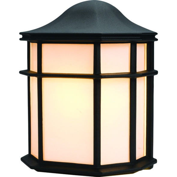 Black Outdoor Patio / Porch Exterior Light Fixture : 54-4270