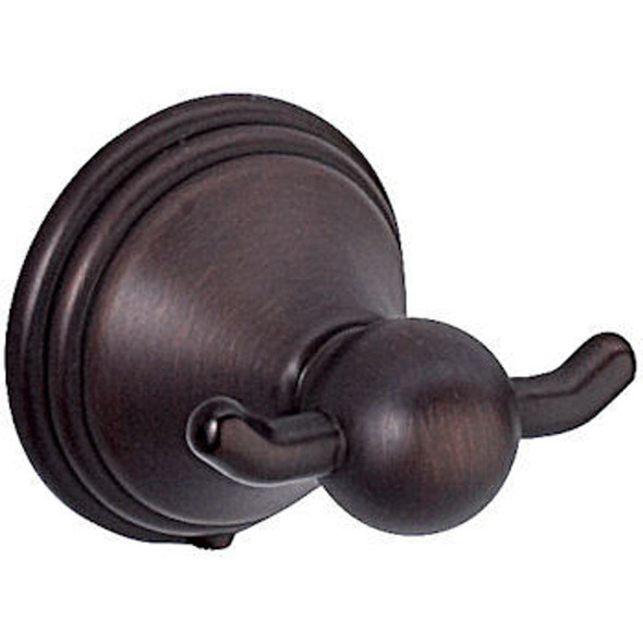 Designers Impressions Florentine Series Oil Rubbed Bronze Double Robe Hook: 19472