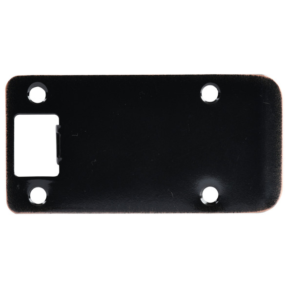 Designers Impressions Oil Rubbed Bronze 4" Extended Lip Strike Plate - 4-1/2" Overall Length: EST-121