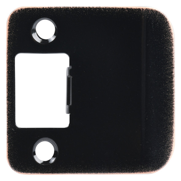 Designers Impressions Oil Rubbed Bronze 1-3/4" Extended Lip Strike Plate - 2-1/4" Overall Length: EST-105