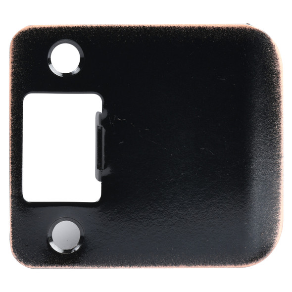 Designers Impressions Oil Rubbed Bronze 2" Extended Lip Strike Plate - 2-1/2" Overall Length: EST-109