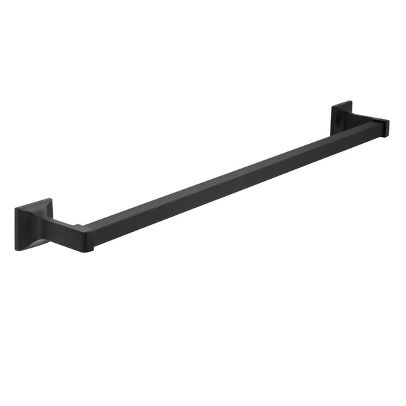 Designers Impressions Eclipse Series Black 24" Towel Bar: MBA2221