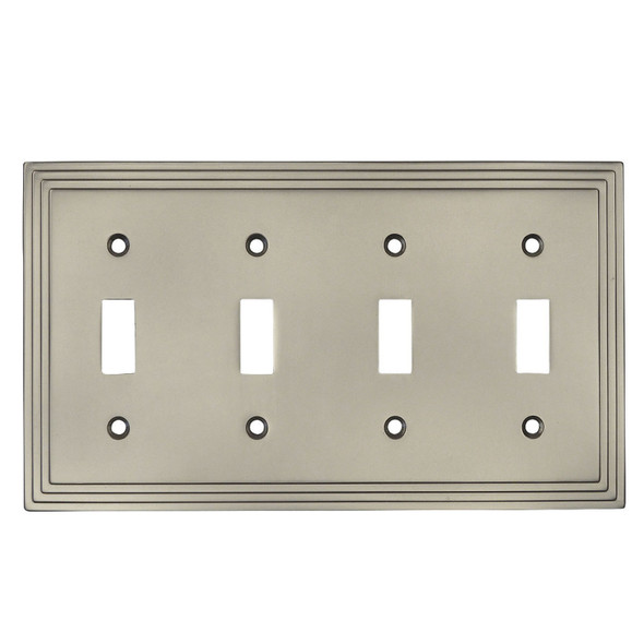 Cosmas 25045 Quad Toggle Switchplate Cover