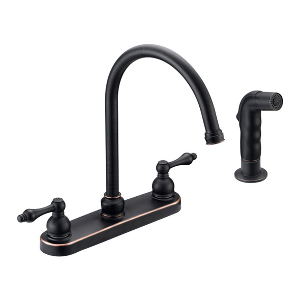 Designers Impressions 652398 Oil Rubbed Bronze Kitchen Faucet w/ Sprayer