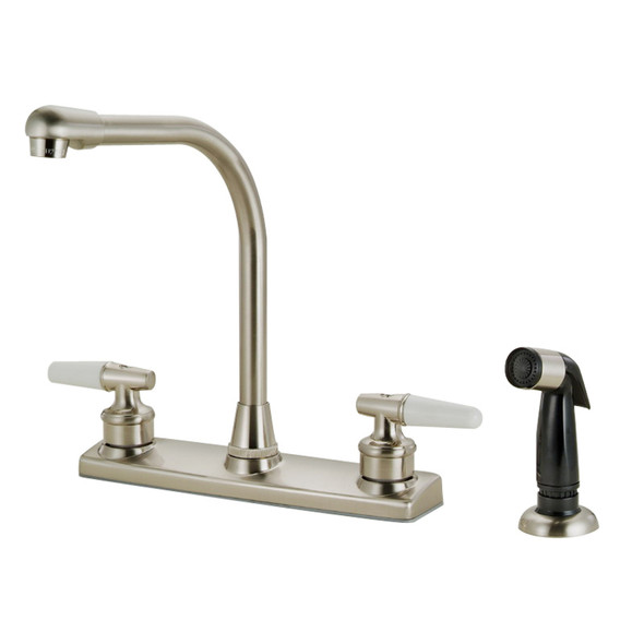 Crystal Cove 12-3419 Satin Nickel Kitchen Faucet w/ Sprayer