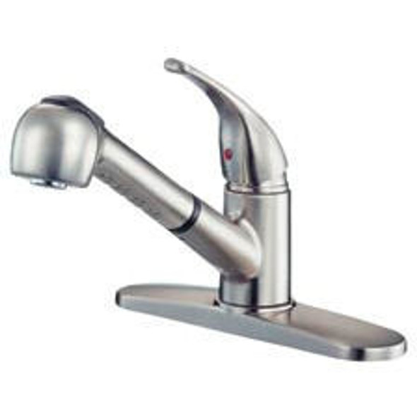 Crystal Cove 42-5678 Satin Nickel Kitchen Faucet w/ Sprayer
