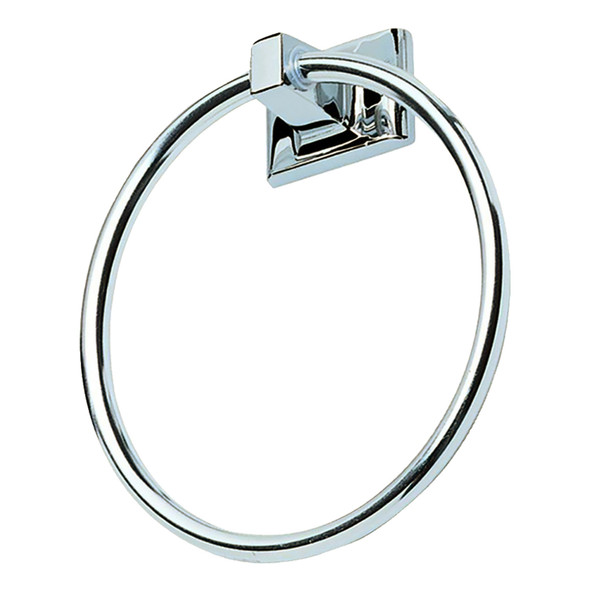 Designers Impressions Eclipse Series Polished Chrome Towel Ring: MBA4224