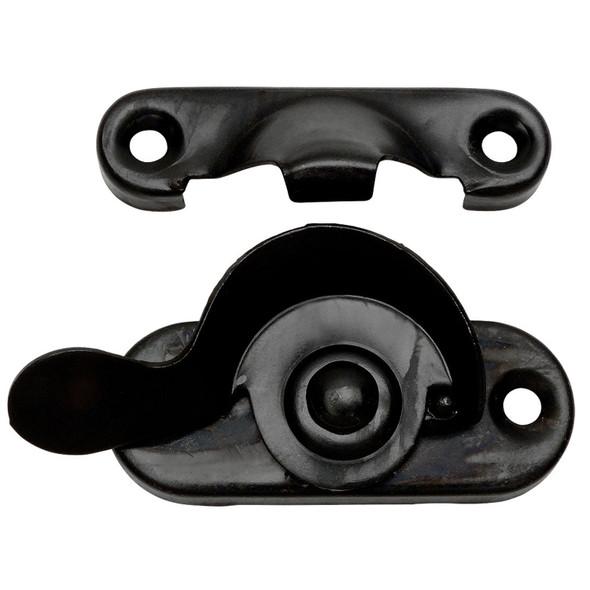 Designers Impressions Flat Black Window Lock: 53720