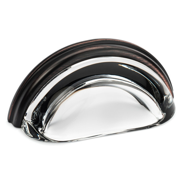 Cosmas 6585 with Clear Glass Cabinet Cup Pull