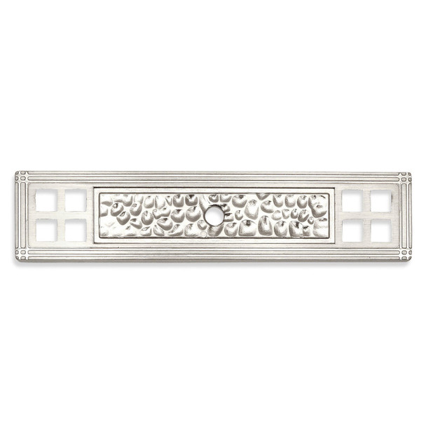 Cosmas 10552SN Satin Nickel Decorative Square Cabinet Knob Backplate