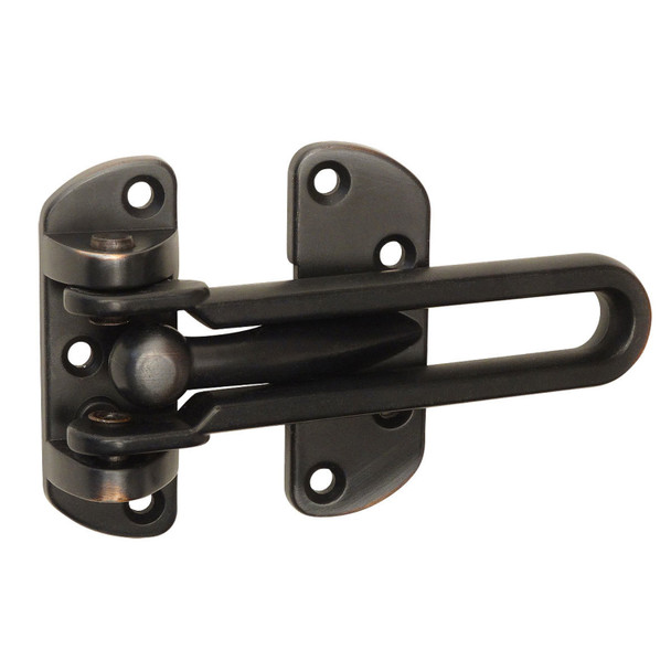 Designers Impressions Oil Rubbed Bronze Swing Bar Door Security Guard : 53560