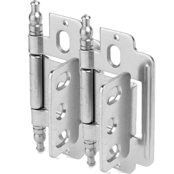 Cosmas 14280 3/4" Full Inset Partial Wrap Ball Tip Cabinet Hinge (Pair)