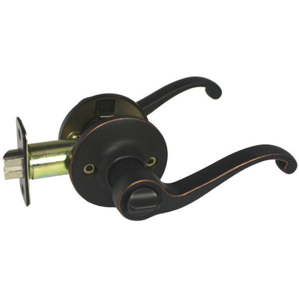 Designers Impressions Richmond Design Oil Rubbed Bronze Privacy Door Lever: 33-8166