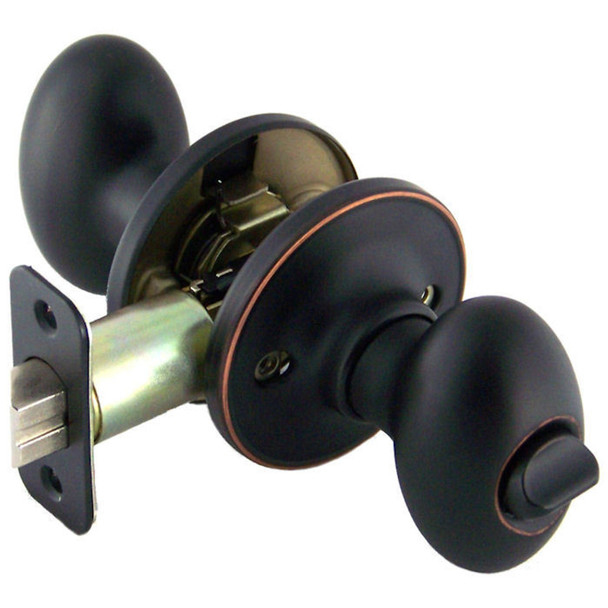 Designers Impressions Somerset Design Oil Rubbed Bronze Privacy Door Knob: 33-2666