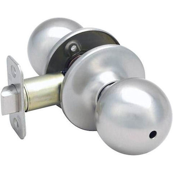 Designers Impressions Ashland Design Satin Nickel Privacy Door Knob: 22-2166