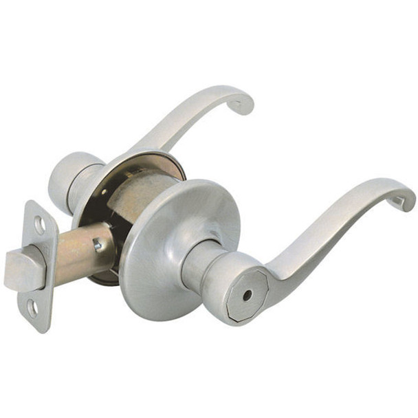 Designers Impressions Richmond Design Satin Nickel Privacy Door Lever: 22-8166