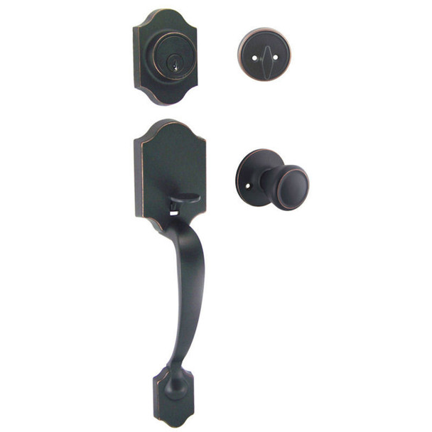 Designers Impressions Valhala Oil Rubbed Bronze Traditional Handleset with Salem Interior: 33-9000/2444