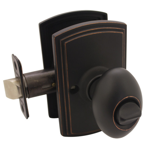 Delaney Canova Design Oil Rubbed Bronze Privacy Door Knob (Bed & Bath): 102T-CN-US10