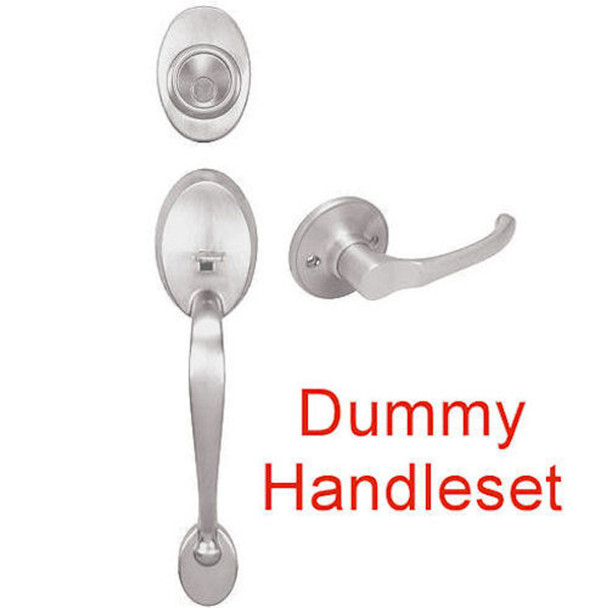 Designers Impressions Frankfort Satin Nickel DUMMY Traditional Handleset with Arlington Interior: 22-8001/5444