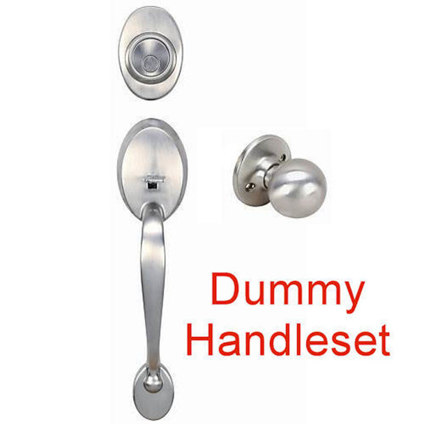 Designers Impressions Frankfort Satin Nickel DUMMY Traditional Handleset with Ashland Interior: 22-8001/2144