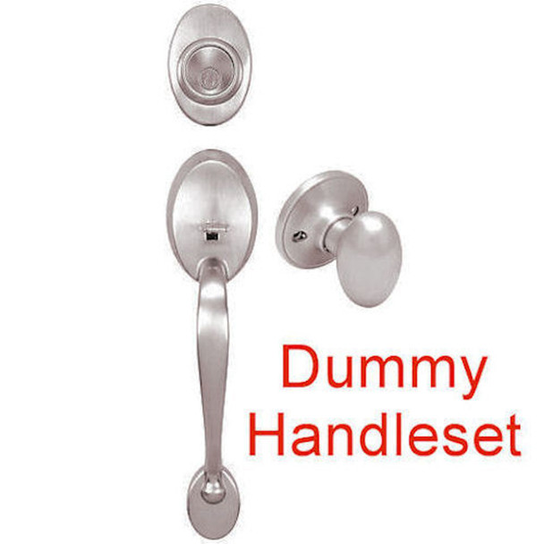 Designers Impressions Frankfort Satin Nickel DUMMY Traditional Handleset with Somerset Interior