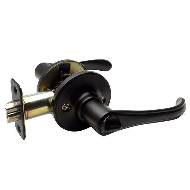 Designers Impressions Rochester Design Black Entry Door Lever: 55-8800