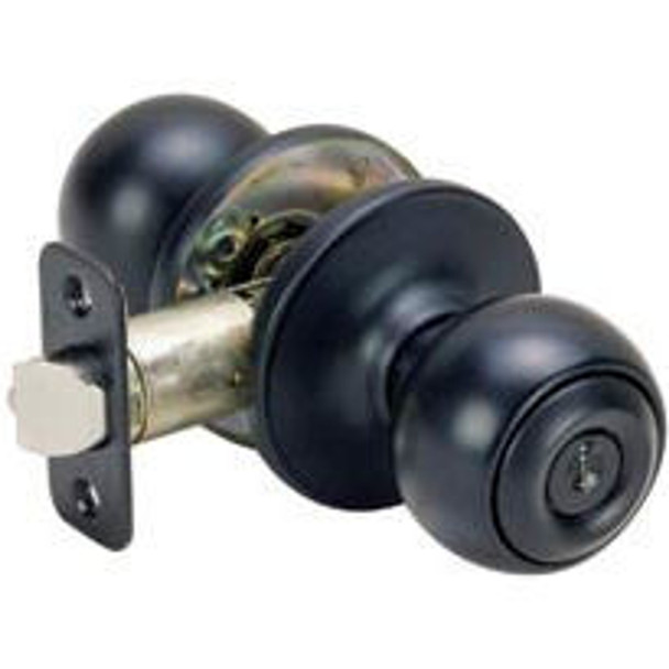 Designers Impressions Ashland Design Black Entry Door Knob: 55-2100