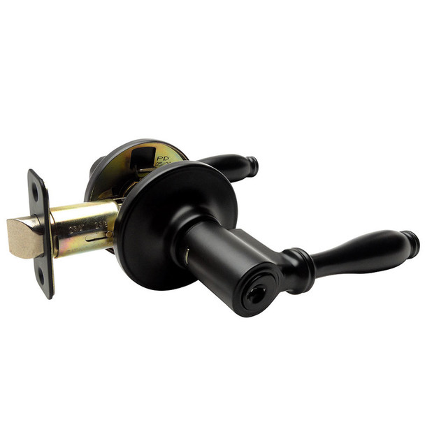 Designers Impressions Villa Design Black Entry Door Lever: 55-5900