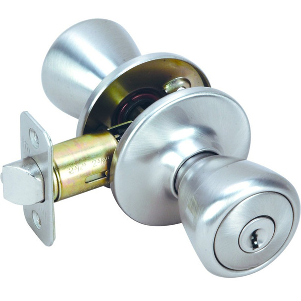 Designers Impressions Salem Design Satin Nickel Entry Door Knob: 22-2400