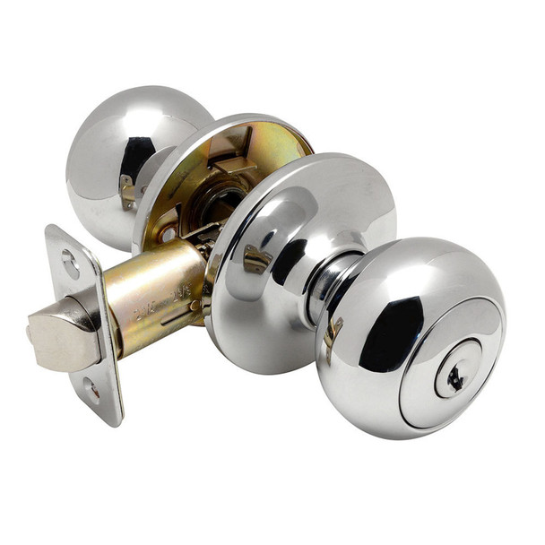 Designers Impressions Bedford Design Polished Chrome Entry Door Knob: 88-1600