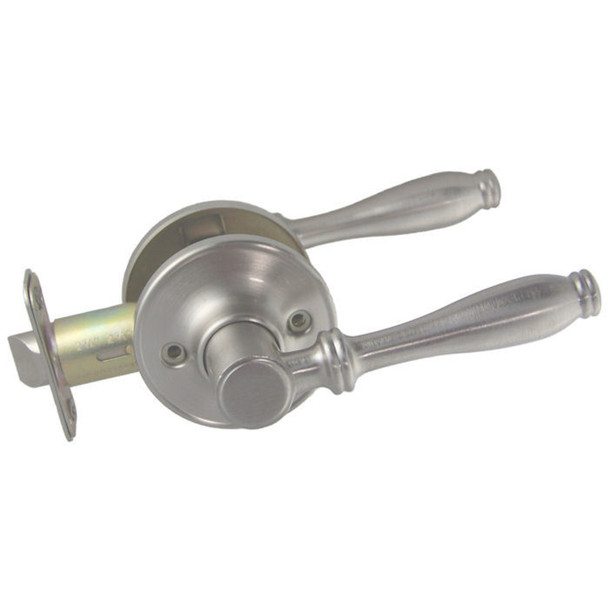 Designers Impressions Villa Design Satin Nickel Passage Door Lever: 22-5977