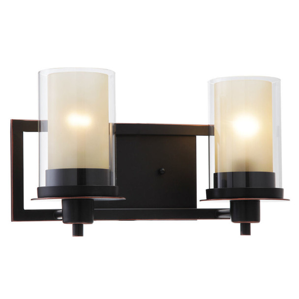 Juno Oil Rubbed Bronze 2 Light Wall Sconce / Bathroom Fixture: 73470