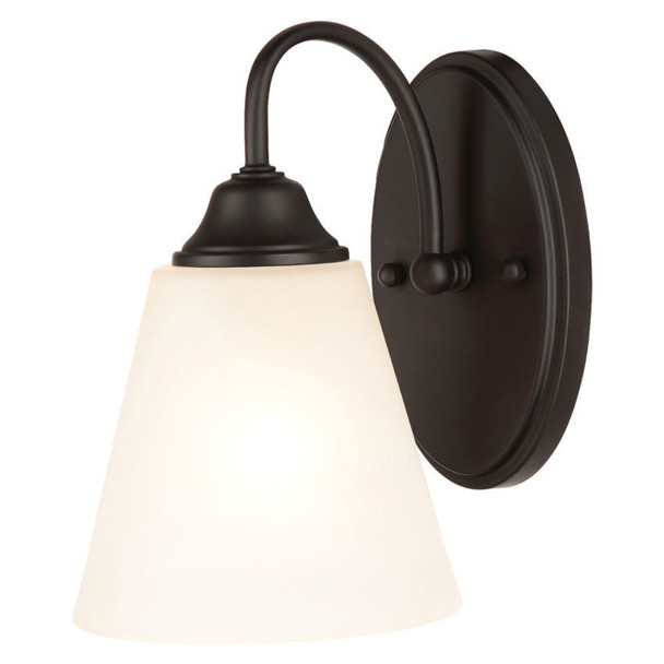 Galveston Matte Black 1 Light Wall Sconce / Bathroom Fixture : 20-9977