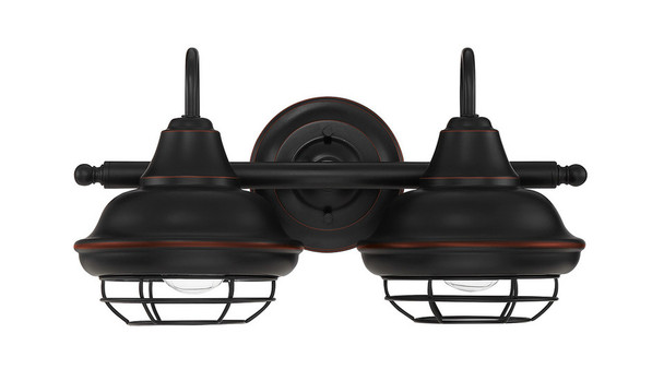 Designers Impressions Charleston Series 2 Light Wall Sconce / Bathroom Fixture