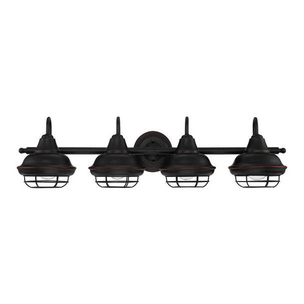 Designers Impressions Charleston Series 4 Light Wall Sconce / Bathroom Fixture