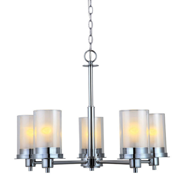 Avalon Chrome 5 Light Chandelier: 21-9044