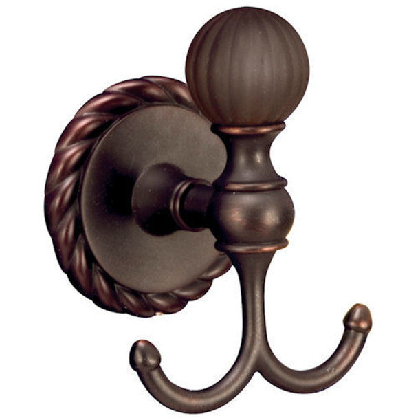 Designers Impressions Andora Series Oil Rubbed Bronze Double Robe Hook: 18963
