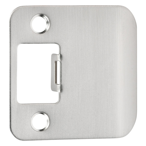 Designers Impressions Satin Nickel 1-3/4" Extended Lip Strike Plate - 2-1/4" Overall Length: EST-106
