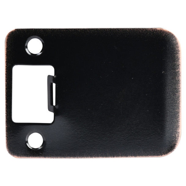 Designers Impressions Oil Rubbed Bronze 3" Extended Lip Strike Plate - 3-1/2" Overall Length: EST-117