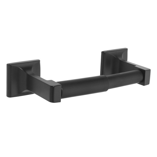 Designers Impressions Eclipse Series Black Toilet / Tissue Paper Holder: MBA2226