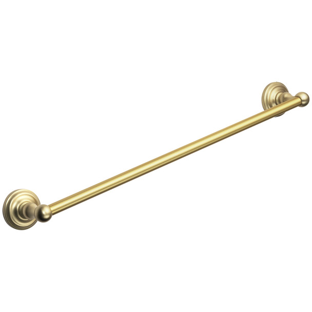Designers Impressions Royal Series Brushed Brass 24" Towel Bar: MBA7721
