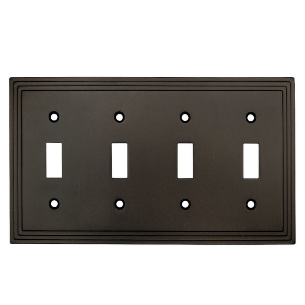 Cosmas 25045 Quad Toggle Switchplate Cover
