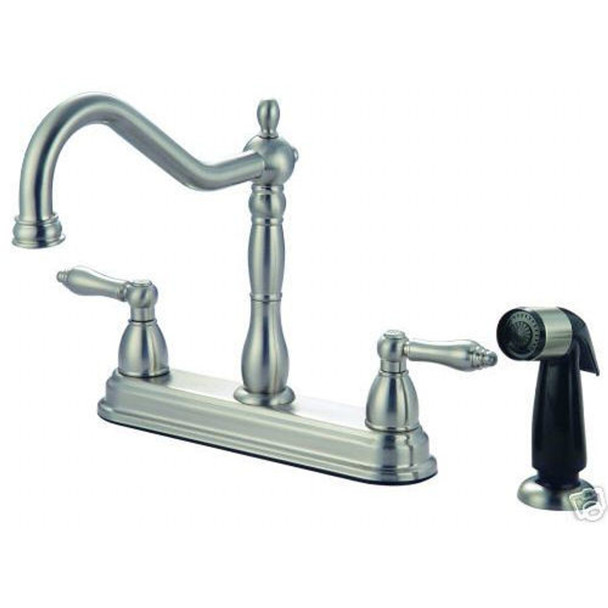 Crystal Cove 42-5819 Satin Nickel Kitchen Faucet w/ Sprayer