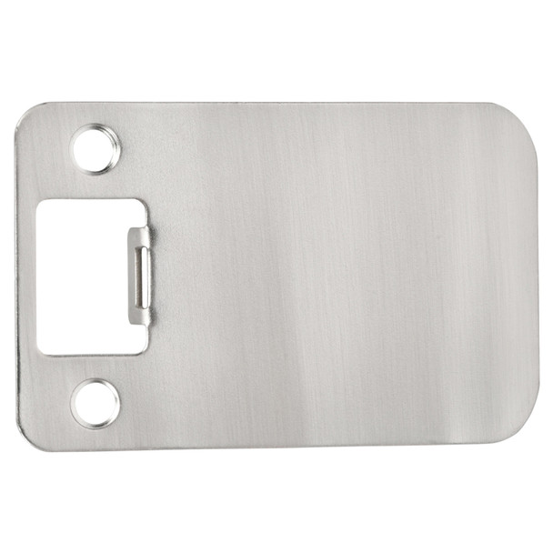 Designers Impressions Satin Nickel 3" Extended Lip Strike Plate - 3-1/2" Overall Length: EST-118