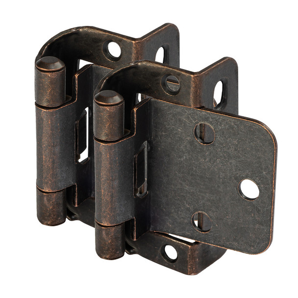 Cosmas 18650 Partial Wrap Hinge 1/2" Overlay (Pair)