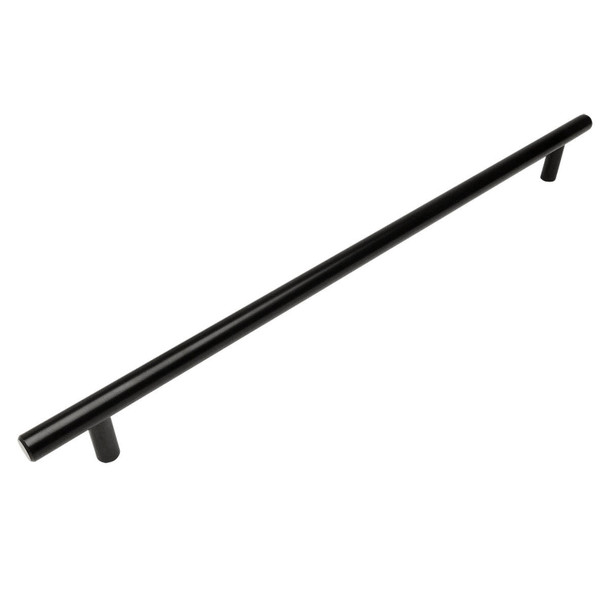 Cosmas 305-480FB Flat Black Cabinet Hardware Euro Style Bar Pull