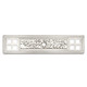 Cosmas 10552SN Satin Nickel Decorative Square Cabinet Knob Backplate