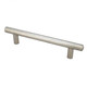 Cosmas 2100-96SN Satin Nickel Euro Style Bar Pull